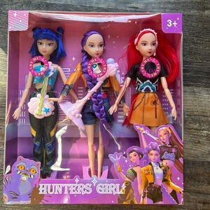 K-pop demon hunter dolls, set of three